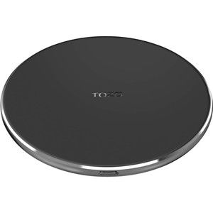TOZO W1 Wireless Charger 10W Thin Avia Aluminum Fast Charging Pad Matte Black